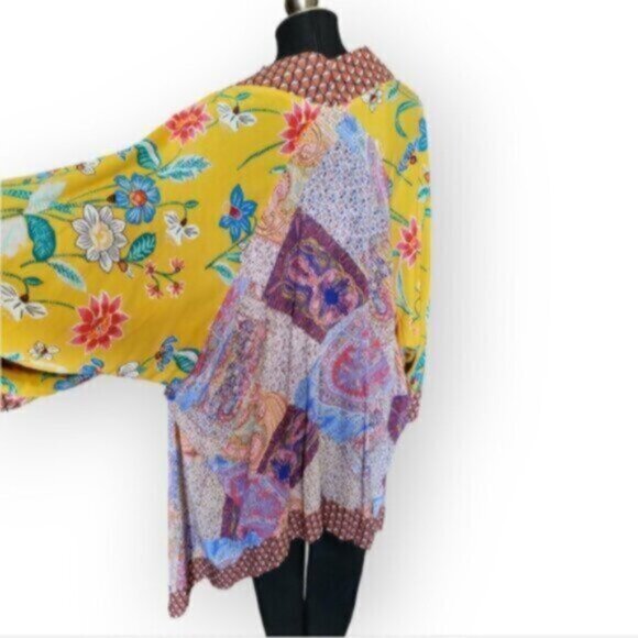 Umgee  Floral / Ditsy  Print Long Kimono NWT Sz S/M - Picture 2 of 13